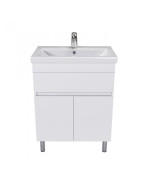 Тумба підлогова Мийдодір City White 70 з раковиною Cosmopolitan ДСП білий глянець 00-0008074