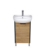 Тумба напольная Мойдодыр Dakota Craft 50 с раковиной Solo ДСП дуб крафт 00-0008565