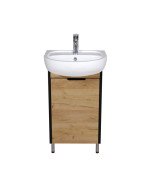 Тумба напольная Мойдодыр Dakota Craft 50 с раковиной Solo ДСП дуб крафт 00-0008565