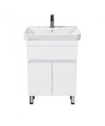 Тумба напольная Мойдодыр City White 60 с раковиной Vivace ДСП белый глянец 00-0008657