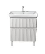 Тумба Мойдодыр Fluffy 70-U с раковиной Vivace ДСП/МДФ белый мат 00-0009157