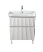 Тумба Мойдодыр Fluffy 70-U с раковиной Vivace ДСП/МДФ белый мат 00-0009157