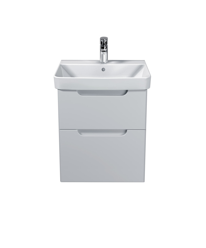 Тумба подвесная Мойдодыр Malaga 50-A с раковиной Vivace ДСП/МДФ белый глянец 00-0009158