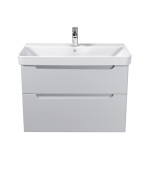 Тумба підвісна Мийдодир Malaga 80-A з раковиною Vivace ДСП/МДФ білий глянець 00-0009161