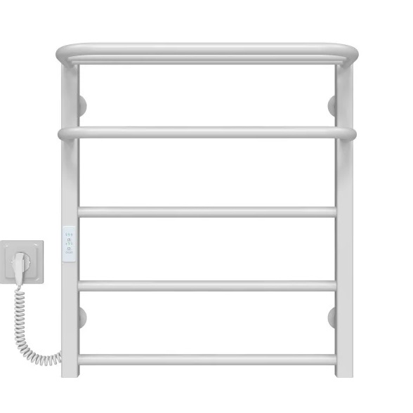 Сушарка для рушників електрична Deffi Lux Hotel П5 400х600 ліве підключення WD04 білий A.LH.60.40.5.E.W.L.4