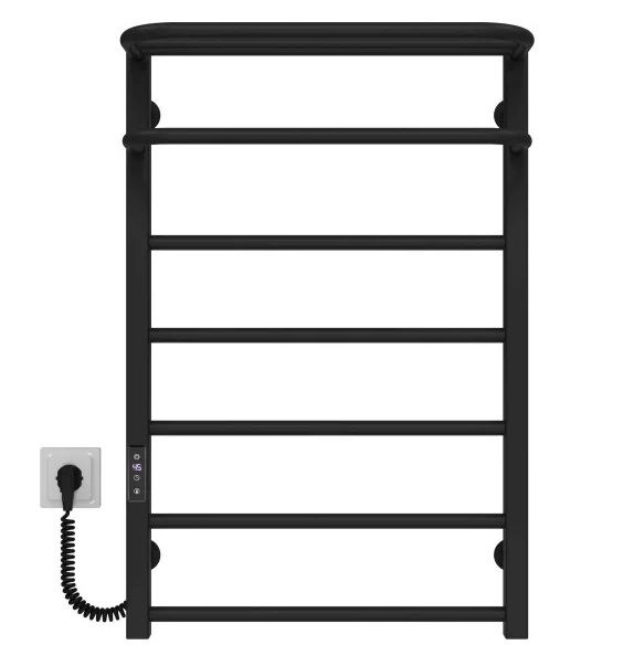 Электрический полотенцесушитель Deffi Lux Hotel П7 400х800 левое подключение JD04 черный A.LH.80.40.7.E.B.L.2