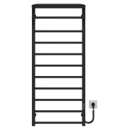 Електрична сушарка для рушників Deffi Lux Hotel П11 400х1200 праве підключення JD04 чорний A.LH.120.40.11.E.B.R.2