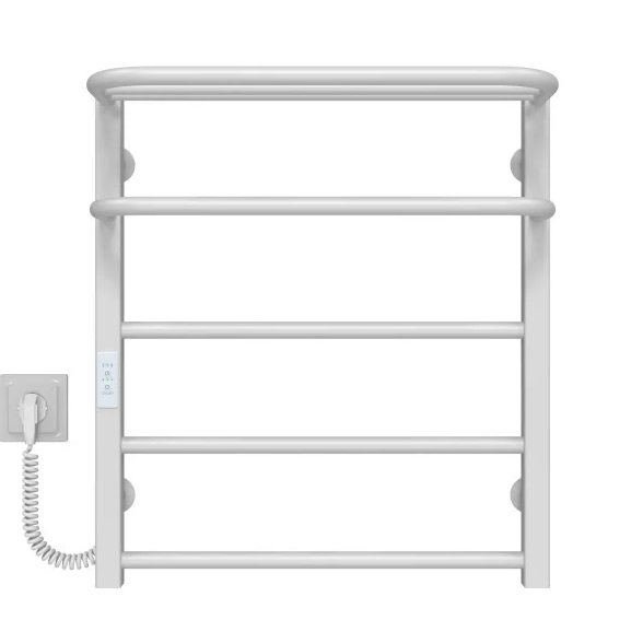 Электрический полотенцесушитель Deffi Lux Hotel П5 400х600 левое подключение WD04 белый A.LH.60.40.5.E.W.L.4