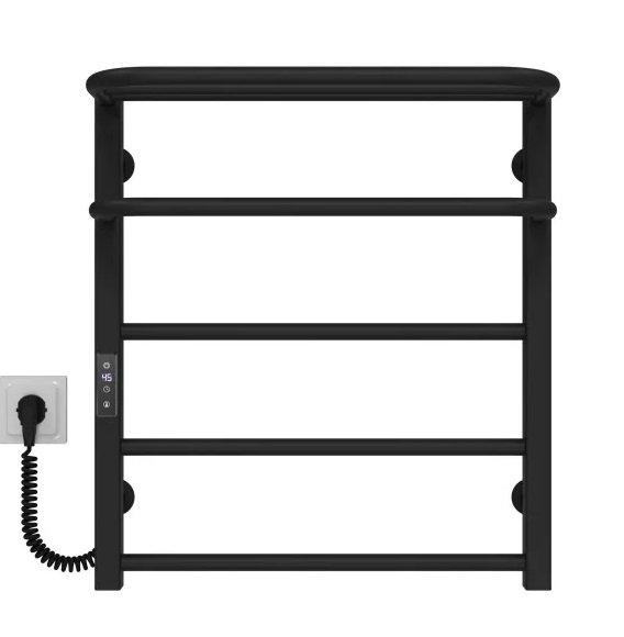 Электрический полотенцесушитель Deffi Lux Hotel П5 400х600 левое подключение JD04 черный A.LH.60.40.5.E.B.L.2