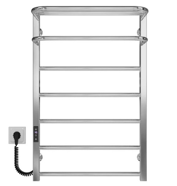 Электрический полотенцесушитель Deffi Lux Hotel П7 400х800 левое подключение JD04 хром  A.LH.80.40.7.E.C.L.2