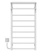 Электрический полотенцесушитель Deffi Lux Hotel П9 400х1000 левое подключение WD04 белый A.LH.100.40.9.E.W.L.4