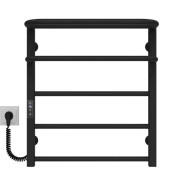 Сушарка для рушників електрична Deffi Lux Hotel П5 400х600 ліве підключення JD04 чорний A.LH.60.40.5.E.B.L.2