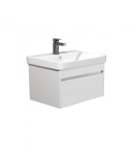 Тумба подвесная Мойдодыр Prime 60-А с раковиной Vivace ДСП/МДФ белый глянец 00-0008656