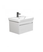 Тумба подвесная Мойдодыр Prime 60-А с раковиной Vivace ДСП/МДФ белый глянец 00-0008656