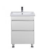 Тумба підлогова Мийдодір Prime 60 з раковиною Como ДСП/МДФ білий глянець 00-0006345