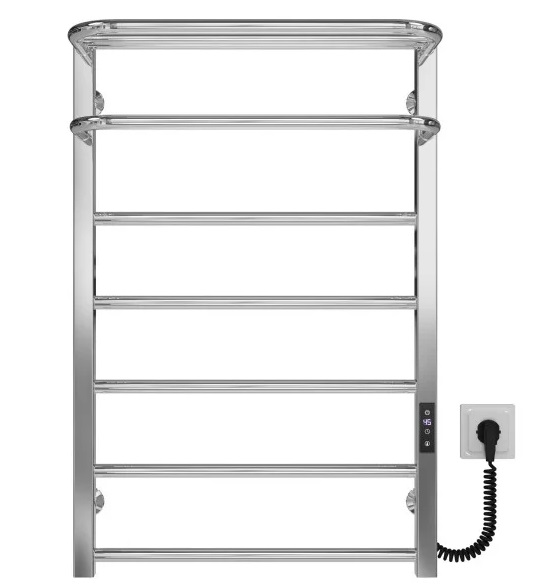 Электрический полотенцесушитель Deffi Lux Hotel П7 500х800 правое подключение JD04 хром A.LH.80.50.7.E.C.R.2