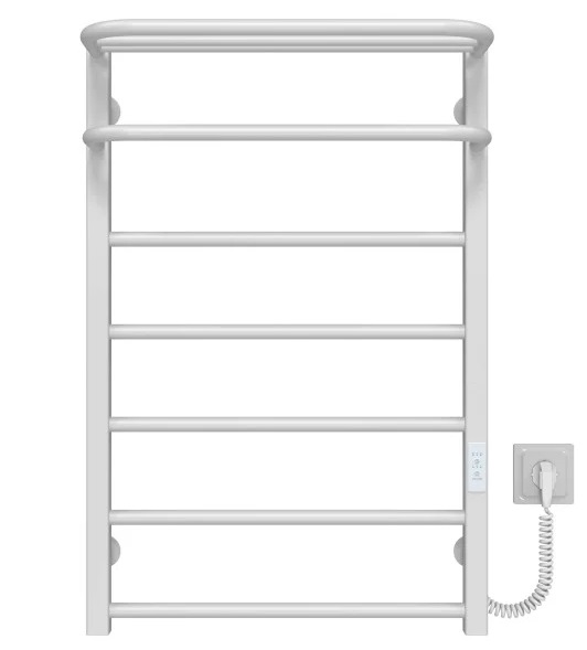 Электрический полотенцесушитель Deffi Lux Hotel П7 500х800 правое подключение WD04 белый A.LH.80.50.7.E.W.R.4