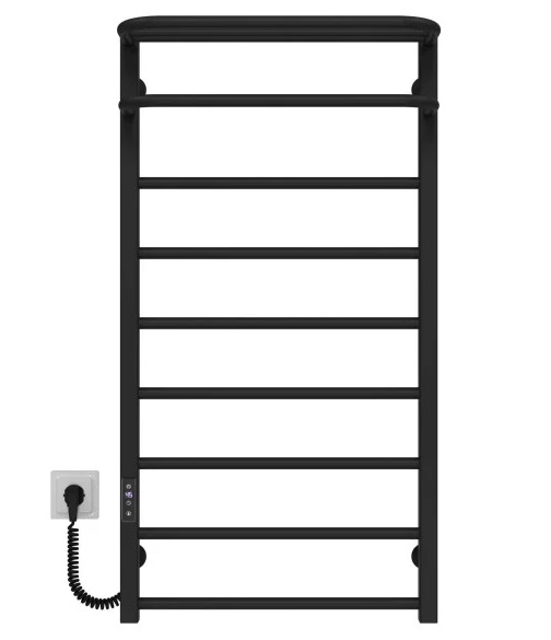 Электрический полотенцесушитель Deffi Lux Hotel П9 500х1000 левое подключение JD04 черный A.LH.100.50.9.E.B.L.2