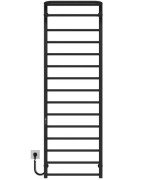Электрический полотенцесушитель Deffi Lux Hotel П15 400х1600 левое подключение JD04 черный A.LH.160.40.15.E.B.L.2