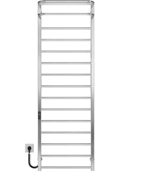 Электрический полотенцесушитель Deffi Lux Hotel П15 400х1600 левое подключение JD04 хром A.LH.160.40.15.E.C.L.2