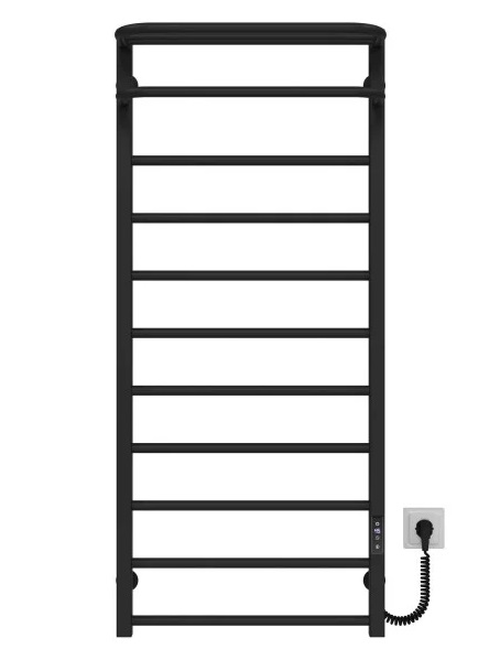 Електрична сушарка для рушників Deffi Lux Hotel П11 500х1200 праве підключення JD04 чорний A.LH.120.50.11.E.B.R.2