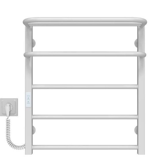 Электрический полотенцесушитель Deffi Lux Hotel П5 500х600 левое подключение WD04 белый A.LH.60.50.5.E.W.L.4