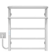Электрический полотенцесушитель Deffi Lux Hotel П5 600х600 левое подключение WD04 белый A.LH.60.60.5.E.W.L.4