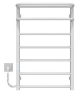 Сушарка для рушників електрична Deffi Lux Hotel П7 600х800 ліве підключення WD04 білий A.LH.80.60.7.E.W.L.4