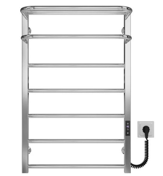 Сушарка для рушників електрична Deffi Lux Hotel П7 600х800 праве підключення JD04 хром A.LH.80.60.7.E.C.R.2