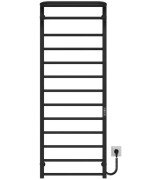 Сушарка для рушників електрична Deffi Lux Hotel П13 500х1400 праве підключення JD04 чорний A.LH.140.50.13.E.B.R.2