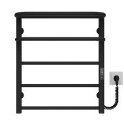 Электрический полотенцесушитель Deffi Lux Hotel П5 600х600 правое подключение JD04 черный A.LH.60.60.5.E.B.R.2