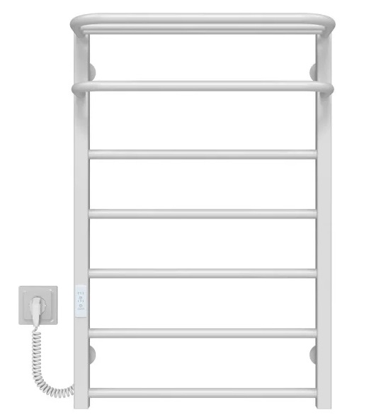 Электрический полотенцесушитель Deffi Lux Hotel П7 600х800 левое подключение WD04 белый A.LH.80.60.7.E.W.L.4