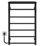 Электрический полотенцесушитель Deffi Lux Hotel П7 600х800 левое подключение JD04 черный A.LH.80.60.7.E.B.L.2