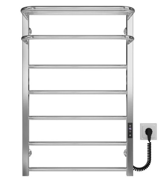 Электрический полотенцесушитель Deffi Lux Hotel П7 600х800 правое подключение JD04 хром A.LH.80.60.7.E.C.R.2