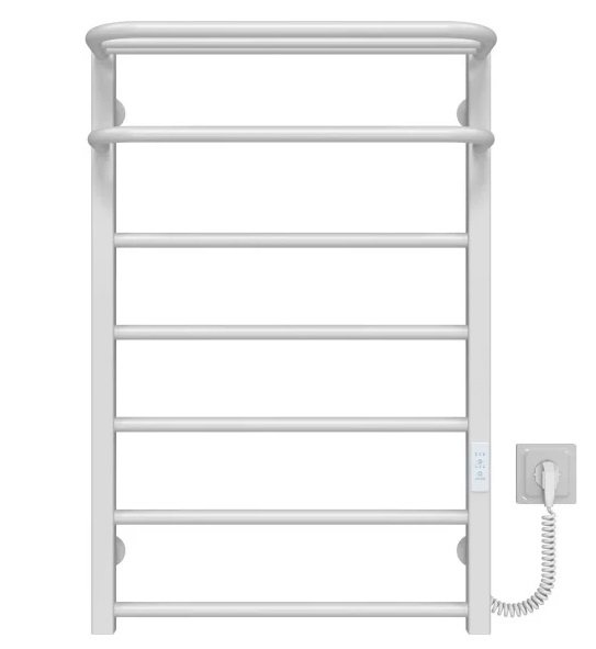Электрический полотенцесушитель Deffi Lux Hotel П7 600х800 правое подключение WD04 белый A.LH.80.60.7.E.W.R.4
