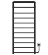 Електрична сушарка для рушників Deffi Lux Hotel П11 600х1200 праве підключення JD04 чорний A.LH.120.60.11.E.B.R.2