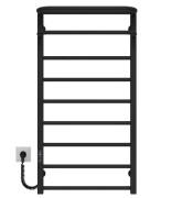 Сушарка для рушників електрична Deffi Lux Hotel П9 600х1000 ліве підключення JD04 чорний A.LH.100.60.9.E.B.L.2