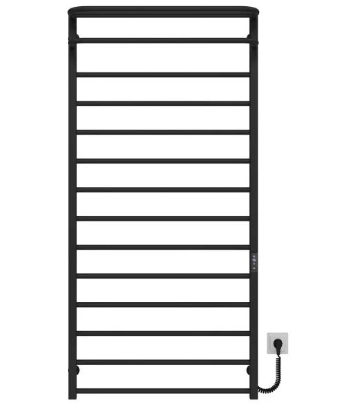 Электрический полотенцесушитель Deffi Lux Hotel П14 700х1500 правое подключение JD04 черный A.LH.150.70.14.E.B.R.2