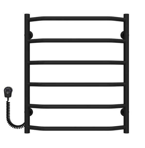 Электрический полотенцесушитель Deffi Трапеция П6 500х600 левое подключение EF16 черный D.TR.60.50.6.E.B.L.5