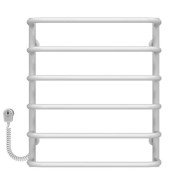 Електрична сушарка для рушників Deffi Стандарт П6 400х600 ліве підключення EF16 білий D.SS.60.40.6.E.W.L.5