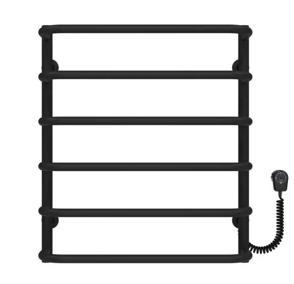 Електрична сушарка для рушників Deffi Стандарт П6 400х600 праве підключення EF16 чорний D.SS.60.40.6.E.B.R.5