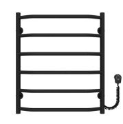 Електрична сушарка для рушників Deffi Трапеція П6 500х600 праве підключення EF16 чорний D.TR.60.50.6.E.B.R.5