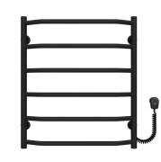 Електрична сушарка для рушників Deffi Трапеція П6 500х600 праве підключення EF16 чорний D.TR.60.50.6.E.B.R.5