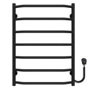 Електрична сушарка для рушників Deffi Трапеція П7 500х700 правильне підключення EF16 чорний D.TR.70.50.7.E.B.R.5