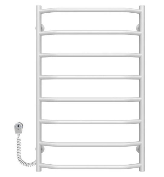 Електрична сушарка для рушників Deffi Трапеція П8 500х800 ліве підключення EF16 білий D.TR.80.50.8.E.W.L.5