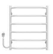 Электрический полотенцесушитель Deffi Трапеция П6 500х600 левое подключение EF16 белый D.TR.60.50.6.E.W.L.5