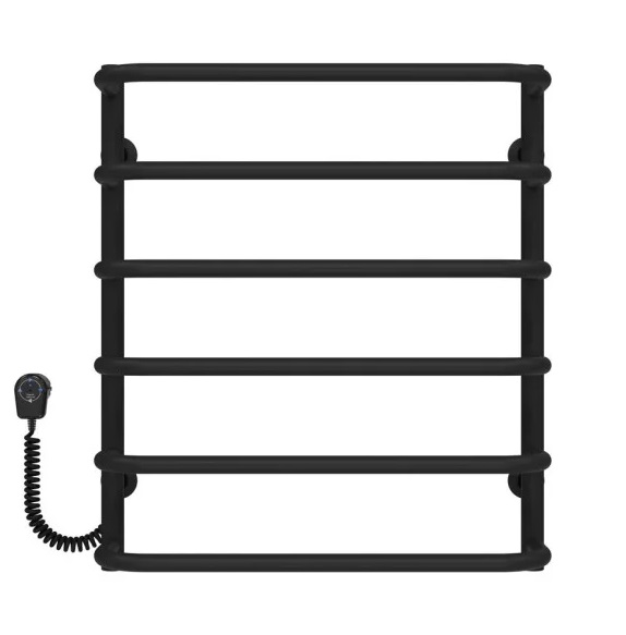 Электрический полотенцесушитель Deffi Стандарт П6 500х600 левое подключение EF16 черный D.SS.60.50.6.E.B.L.5