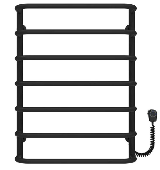 Електрична сушарка для рушників Deffi Стандарт П7 500х700 праве підключення EF16 чорний D.SS.70.50.7.E.B.R.5