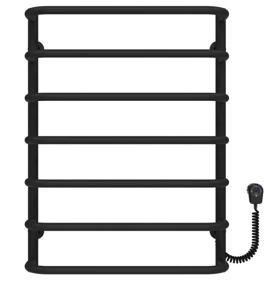 Электрический полотенцесушитель Deffi Стандарт П7 500х700 правое подключение EF16 черный D.SS.70.50.7.E.B.R.5