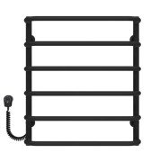 Електрична сушарка для рушників Deffi Стандарт П6 500х600 ліве підключення EF16 чорний D.SS.60.50.6.E.B.L.5